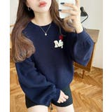 ハートワンポイントロゴニットプルオーバー | moment+ | 詳細画像20