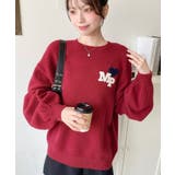 ハートワンポイントロゴニットプルオーバー | moment+ | 詳細画像24