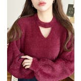 ホルターカットアウトシャギーニットプルオーバー | moment+ | 詳細画像19 