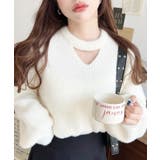 ホルターカットアウトシャギーニットプルオーバー | moment+ | 詳細画像2 