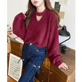 ホルターカットアウトシャギーニットプルオーバー | moment+ | 詳細画像21 