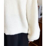 ホルターカットアウトシャギーニットプルオーバー | moment+ | 詳細画像9 