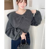 ケープリボンシャギーニットプルオーバー | moment+ | 詳細画像17 