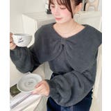 ケープリボンシャギーニットプルオーバー | moment+ | 詳細画像19 