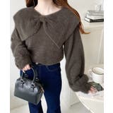 ケープリボンシャギーニットプルオーバー | moment+ | 詳細画像20 