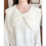 ケープリボンシャギーニットプルオーバー | moment+ | 詳細画像7 