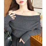 ドロストリボンオフショルニットプルオーバー | moment+ | 詳細画像20 