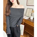 ドロストリボンオフショルニットプルオーバー | moment+ | 詳細画像24 