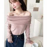 ドロストリボンオフショルニットプルオーバー | moment+ | 詳細画像28 