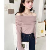 ドロストリボンオフショルニットプルオーバー | moment+ | 詳細画像29 