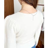 ギャザーリボンミックスプルオーバー | moment+ | 詳細画像10 