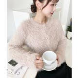 金ボタンロングフェザーショート丈ニットカーディガン | moment+ | 詳細画像15 