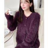 金ボタンロングフェザーショート丈ニットカーディガン | moment+ | 詳細画像16 