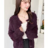 金ボタンロングフェザーショート丈ニットカーディガン | moment+ | 詳細画像19 