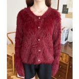 金ボタンロングフェザーショート丈ニットカーディガン | moment+ | 詳細画像27 