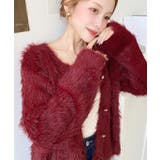 金ボタンロングフェザーショート丈ニットカーディガン | moment+ | 詳細画像32 