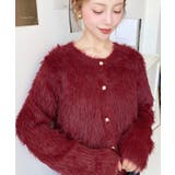 金ボタンロングフェザーショート丈ニットカーディガン | moment+ | 詳細画像34 