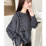 編み込みリボンフェザーニットプルオーバー | moment+ | 詳細画像11 