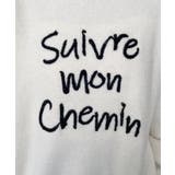 ロープ刺繍ロゴニットプルオーバー | moment+ | 詳細画像10 