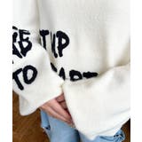 サガラ刺繍ロゴニットプルオーバー | moment+ | 詳細画像10 