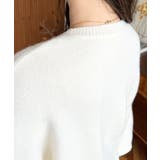 サガラ刺繍ロゴニットプルオーバー | moment+ | 詳細画像11 