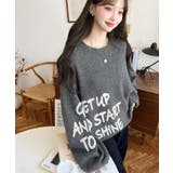 サガラ刺繍ロゴニットプルオーバー | moment+ | 詳細画像12 