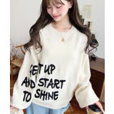 サガラ刺繍ロゴニットプルオーバー | moment+ | 詳細画像2 