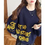 サガラ刺繍ロゴニットプルオーバー | moment+ | 詳細画像22 