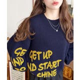 サガラ刺繍ロゴニットプルオーバー | moment+ | 詳細画像26 