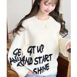 サガラ刺繍ロゴニットプルオーバー | moment+ | 詳細画像3 