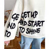 サガラ刺繍ロゴニットプルオーバー | moment+ | 詳細画像8 