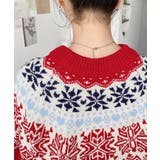 スノーノルディック柄求心Wジャガードニットプルオーバー（ノルディックセーター） | moment+ | 詳細画像19 