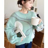 ニュアンスハートジャガードニットプルオーバー | moment+ | 詳細画像10 