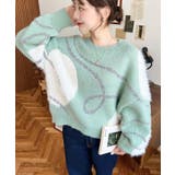 ニュアンスハートジャガードニットプルオーバー | moment+ | 詳細画像8 