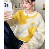 ニュアンスライン柄ジャガードニットプルオーバー | moment+ | 詳細画像10 