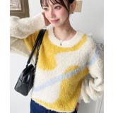 ニュアンスライン柄ジャガードニットプルオーバー | moment+ | 詳細画像12 