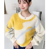 ニュアンスライン柄ジャガードニットプルオーバー | moment+ | 詳細画像13 