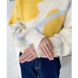 ニュアンスライン柄ジャガードニットプルオーバー | moment+ | 詳細画像17 