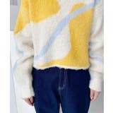 ニュアンスライン柄ジャガードニットプルオーバー | moment+ | 詳細画像18 