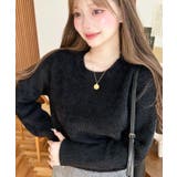 クールネックショート丈シャギーニットプルオーバー | moment+ | 詳細画像10 