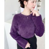 クールネックショート丈シャギーニットプルオーバー | moment+ | 詳細画像13 