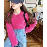 クールネックショート丈シャギーニットプルオーバー | moment+ | 詳細画像18 