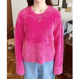 クールネックショート丈シャギーニットプルオーバー | moment+ | 詳細画像21 