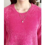 クールネックショート丈シャギーニットプルオーバー | moment+ | 詳細画像22 