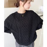 ケーブルニットプルオーバー | moment+ | 詳細画像13 