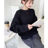 ケーブルニットプルオーバー | moment+ | 詳細画像15 