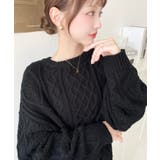 ケーブルニットプルオーバー | moment+ | 詳細画像17 