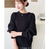 ケーブルニットプルオーバー | moment+ | 詳細画像18 