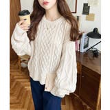 ケーブルニットプルオーバー | moment+ | 詳細画像2 