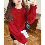 ケーブルニットプルオーバー | moment+ | 詳細画像20 